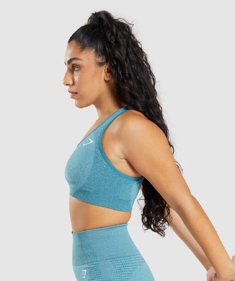 Sujetadores Deportivos Gymshark Vital Seamless 2.0 Mujer Turquesa | CO 2142FDN